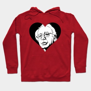 black bernie sanders heart Hoodie